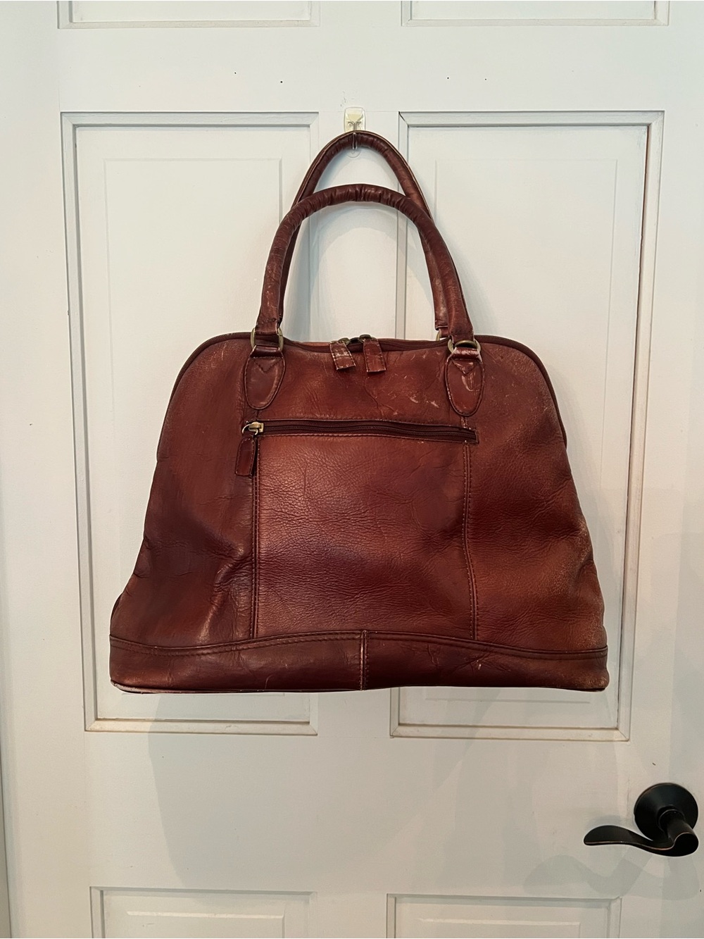 Vintage J Jill leather dome satchel bag
